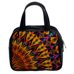 Background Abstract Texture Chevron Classic Handbag (two Sides) by Mariart