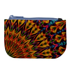 Background Abstract Texture Chevron Large Coin Purse by Mariart