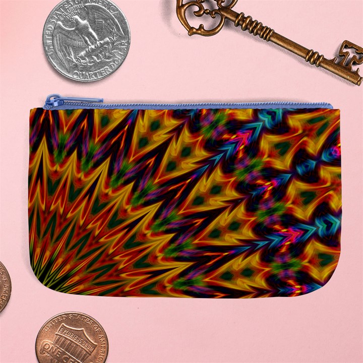 Background Abstract Texture Chevron Large Coin Purse