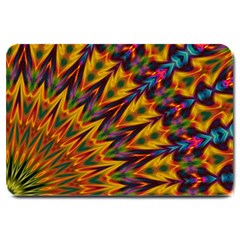 Background Abstract Texture Chevron Large Doormat  by Mariart