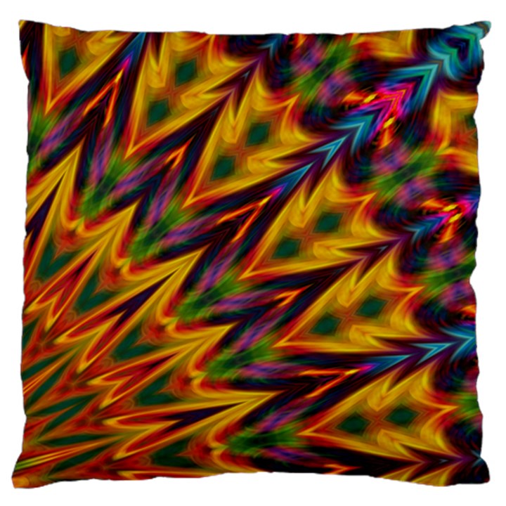 Background Abstract Texture Chevron Large Cushion Case (One Side)