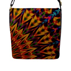 Background Abstract Texture Chevron Flap Closure Messenger Bag (l) by Mariart