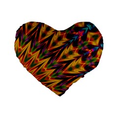 Background Abstract Texture Chevron Standard 16  Premium Flano Heart Shape Cushions