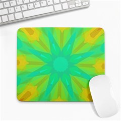 Kaleidoscope Background Green Large Mousepads by Mariart