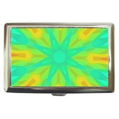 Kaleidoscope Background Green Cigarette Money Case by Mariart