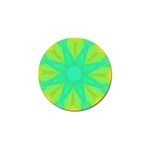 Kaleidoscope Background Green Golf Ball Marker Front