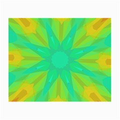 Kaleidoscope Background Green Small Glasses Cloth by Mariart