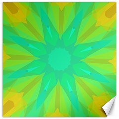 Kaleidoscope Background Green Canvas 20  X 20  by Mariart