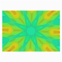 Kaleidoscope Background Green Large Glasses Cloth by Mariart