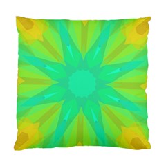 Kaleidoscope Background Green Standard Cushion Case (two Sides) by Mariart