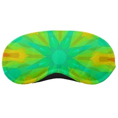 Kaleidoscope Background Green Sleeping Masks by Mariart