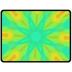 Kaleidoscope Background Green Fleece Blanket (large)  by Mariart