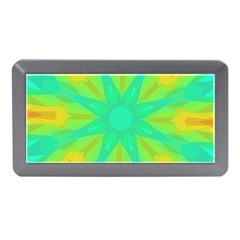 Kaleidoscope Background Green Memory Card Reader (mini) by Mariart