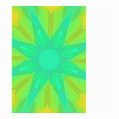 Kaleidoscope Background Green Small Garden Flag (two Sides) by Mariart