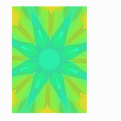 Kaleidoscope Background Green Large Garden Flag (two Sides) by Mariart