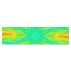 Kaleidoscope Background Green Satin Scarf (oblong) by Mariart