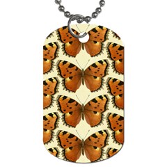 Butterflies Insects Dog Tag (two Sides) by Mariart