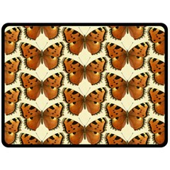 Butterflies Insects Fleece Blanket (large)  by Mariart