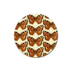 Butterflies Insects Magnet 3  (round) by Mariart