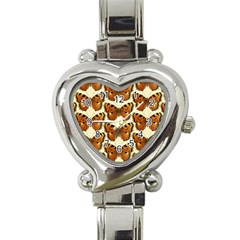 Butterflies Insects Heart Italian Charm Watch by Mariart