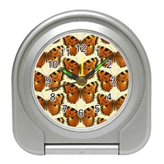 Butterflies Insects Travel Alarm Clock by Mariart