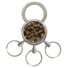 Honeycomb Beehive Nature 3-ring Key Chains by Mariart