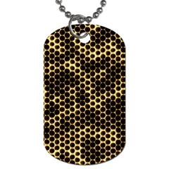 Honeycomb Beehive Nature Dog Tag (two Sides) by Mariart