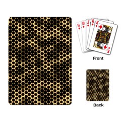 Honeycomb Beehive Nature Playing Cards Single Design by Mariart