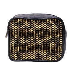 Honeycomb Beehive Nature Mini Toiletries Bag (two Sides) by Mariart