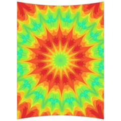 Kaleidoscope Background Mandala Red Green Back Support Cushion by Mariart