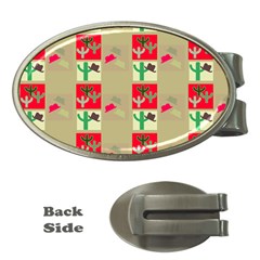 Background Western Cowboy Money Clips (oval)  by Mariart