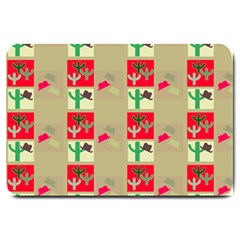 Background Western Cowboy Large Doormat  by Mariart