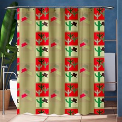 Background Western Cowboy Shower Curtain 60  X 72  (medium)  by Mariart