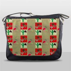 Background Western Cowboy Messenger Bag by Mariart