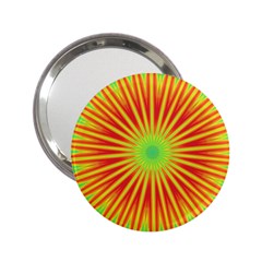 Kaleidoscope Background Mandala Red,green Sun 2 25  Handbag Mirrors by Mariart