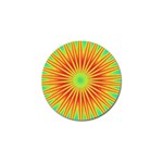 Kaleidoscope Background Mandala Red,green Sun Golf Ball Marker (4 pack) Front