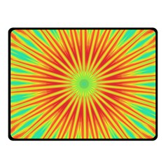 Kaleidoscope Background Mandala Red,green Sun Fleece Blanket (small) by Mariart