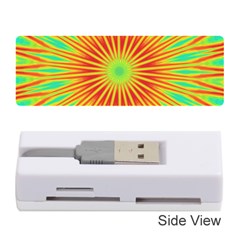 Kaleidoscope Background Mandala Red,green Sun Memory Card Reader (stick) by Mariart