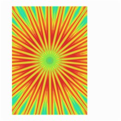 Kaleidoscope Background Mandala Red,green Sun Small Garden Flag (two Sides) by Mariart