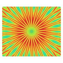 Kaleidoscope Background Mandala Red,green Sun Double Sided Flano Blanket (small)  by Mariart