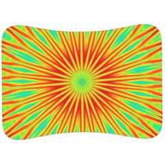 Kaleidoscope Background Mandala Red,green Sun Velour Seat Head Rest Cushion