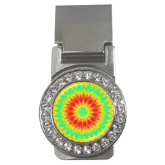 Kaleidoscope Background Red Yellow Money Clips (cz)  by Mariart