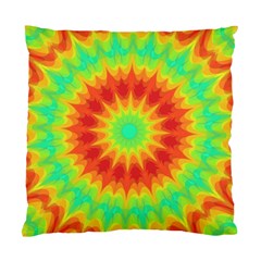 Kaleidoscope Background Red Yellow Standard Cushion Case (one Side) by Mariart