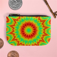 Kaleidoscope Background Red Yellow Mini Coin Purse by Mariart