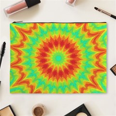 Kaleidoscope Background Red Yellow Cosmetic Bag (xl) by Mariart