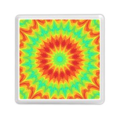 Kaleidoscope Background Red Yellow Memory Card Reader (square) by Mariart