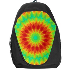 Kaleidoscope Background Red Yellow Backpack Bag by Mariart