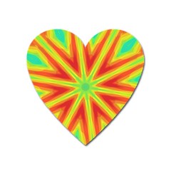 Kaleidoscope Background Star Heart Magnet by Mariart