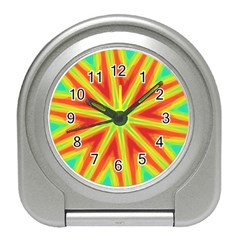 Kaleidoscope Background Star Travel Alarm Clock by Mariart