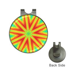 Kaleidoscope Background Star Hat Clips With Golf Markers by Mariart